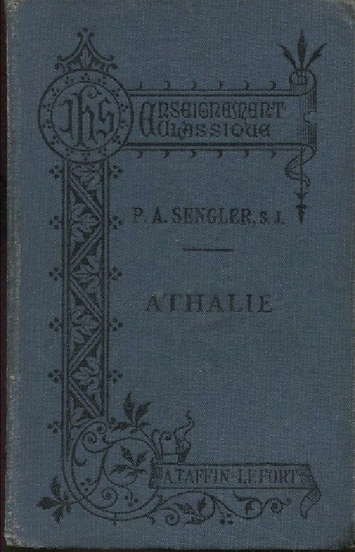 Athalie - Racine -  Enseignement classique - Livre