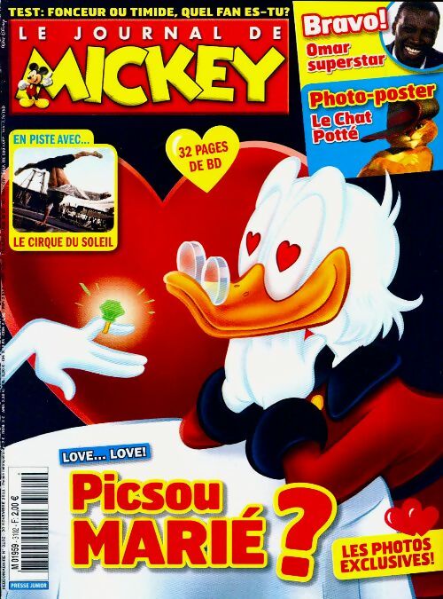 Livrenpoche : Le journal de Mickey n°3102 : Picsou marié ? - Disney - Livre
