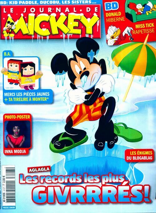 Livrenpoche : Le journal de Mickey n°3107 : Les records les plus givrrrés ! - Disney - Livre