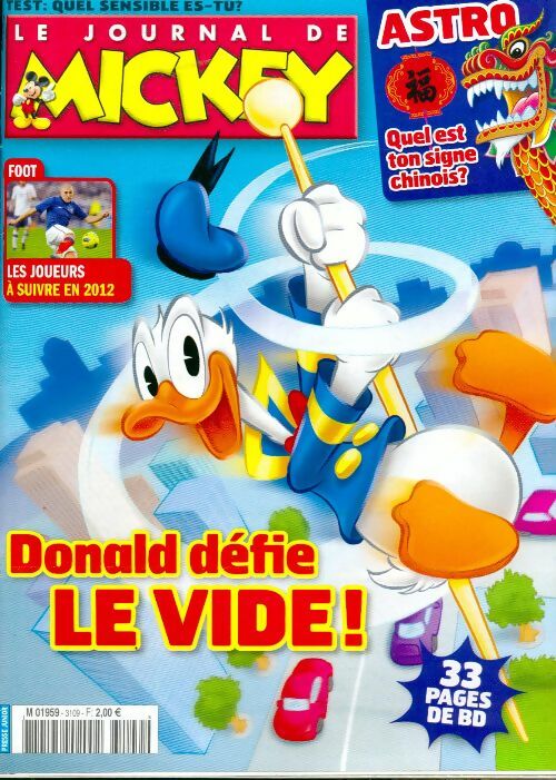 Livrenpoche : Le journal de Mickey n°3109 : Donald défie le vide ! - Disney - Livre