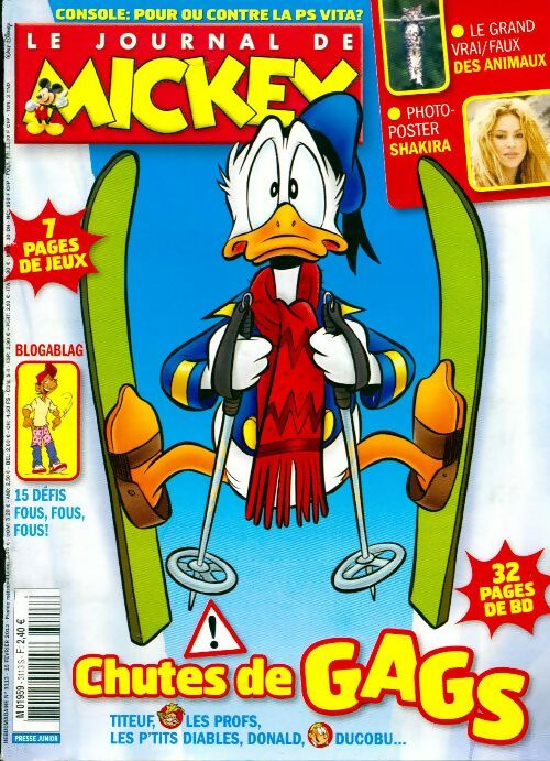 Livrenpoche : Le journal de Mickey n°3113 : Chutes de gags - Disney - Livre