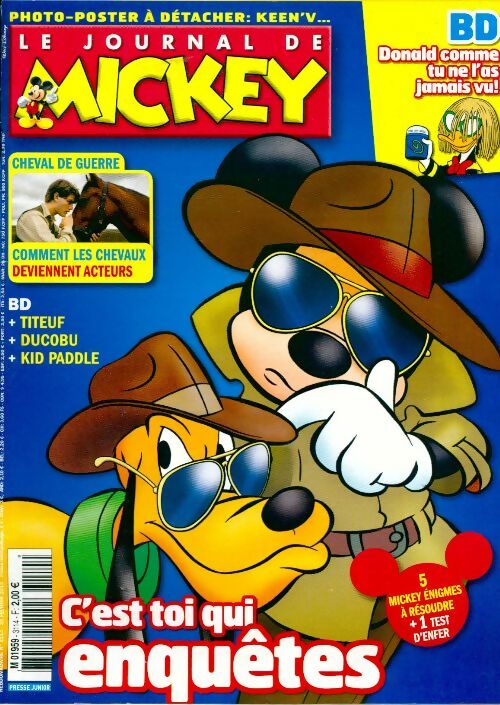 Livrenpoche : Le journal de Mickey n°3114 : C'est toi qui enquêtes - Disney - Livre