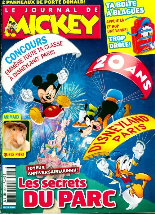Livrenpoche : Le journal de Mickey n°3121 : Les secrets du parc - Disney - Livre