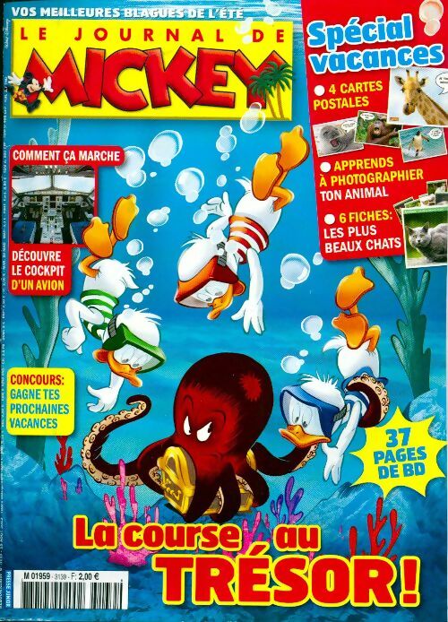 Livrenpoche : Le journal de Mickey n°3139 : La course au trésor ! - Disney - Livre