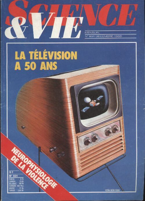 Livrenpoche : Science & vie n°831 : la télévision a 50 ans - Collectif - Livre