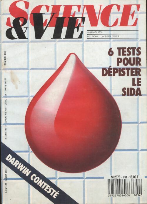 Livrenpoche : Science & vie n°834 : 6 tests pour dépister le SIDA - Collectif - Livre