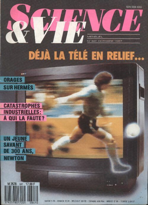 Livrenpoche : Science & vie n°841 : Déjà la télé en relief - Collectif - Livre