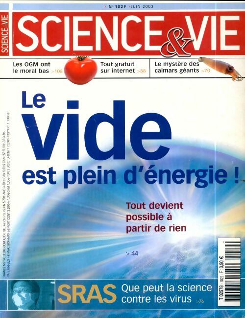 Livrenpoche : Science & vie n°1029 : Le vide est plein d'énergie ! - Collectif - Livre
