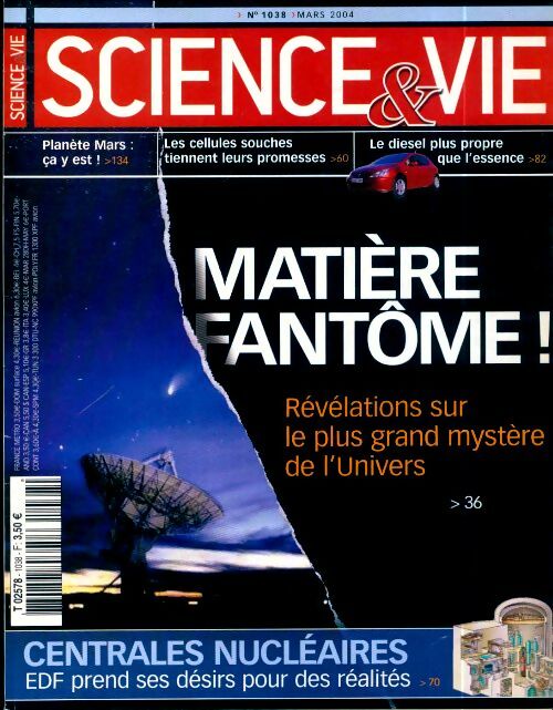 Livrenpoche : Science & vie n°1038 : Matière fantôme - Collectif - Livre
