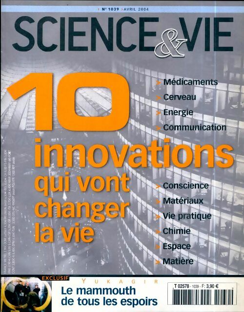 Livrenpoche : Science & vie n°1039 : 10 innovations qui vont change la vie - Collectif - Livre