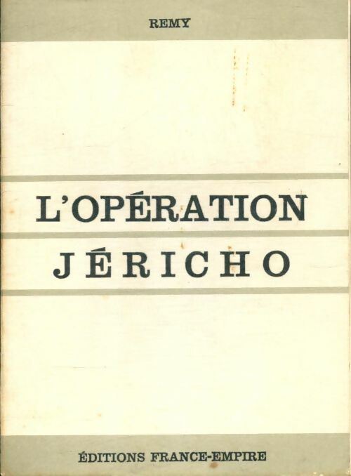 Livrenpoche : L'opération Jericho - Rémy - Livre