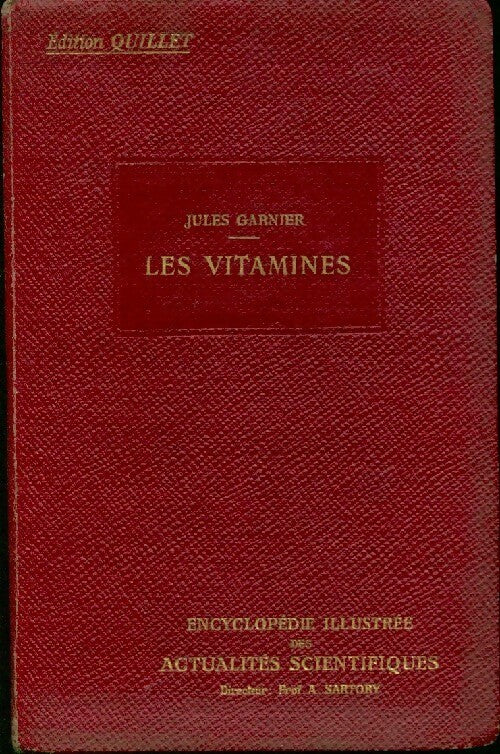 Livrenpoche : Les vitamines - Jules Garnier - Livre