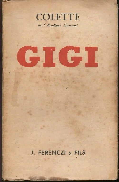 Gigi - Colette -  Ferenczi GF - Livre