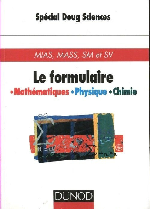 Livrenpoche : Le formulaire spécial DEUG sciences - Inconnu - Livre