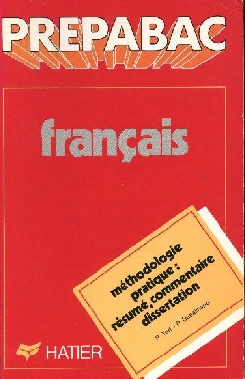 Français - Patrick Tort -  Prépabac - Livre