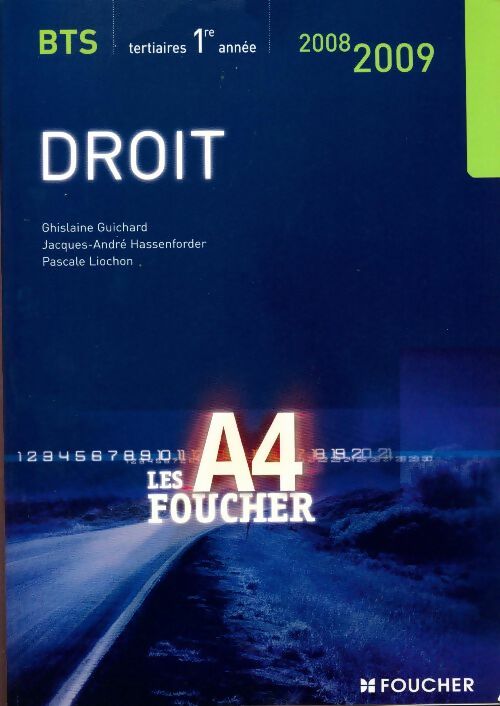 Livrenpoche : Droit BTS tertiaires première année 2008-2009 - Ghislaine Guichard - Livre