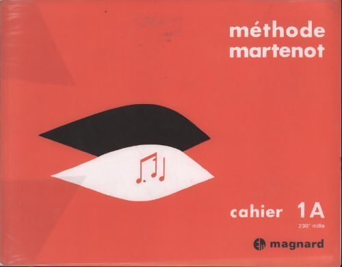 Méthode Martenot Cahier 1A - Maurice Martenot - Livre