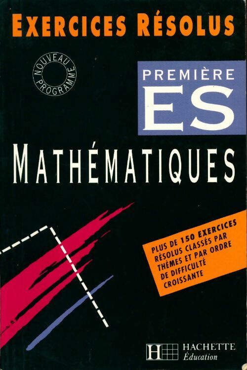 Livrenpoche : Exercices résolus. Mathématiques 1re ES - Collectif - Livre