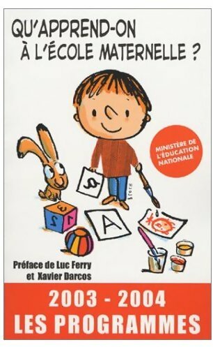 Livrenpoche : Qu'apprend-on à l'école maternelle ? - Inconnu - Livre