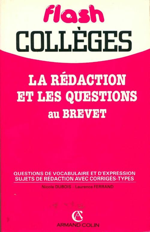 Livrenpoche : La rédaction et les questions au brevet - Collectif - Livre