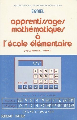 Livrenpoche : Apprentissages mathématiques à l'école élémentaire cours moyen Tome I - Collectif - Livre