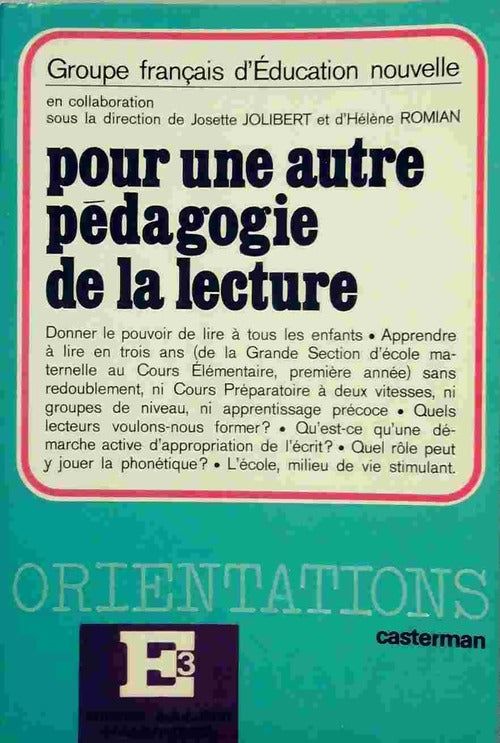 Livrenpoche : Pour une autre pédagogie de la lecture - Collectif - Livre