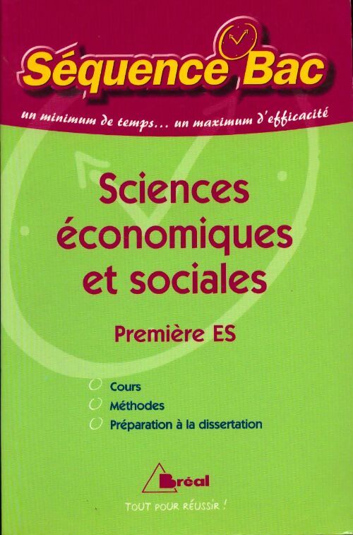Livrenpoche : Sciences économiques et sociales 1ere ES - Collectif - Livre