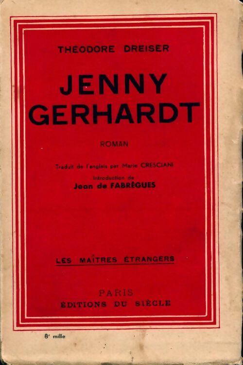 Livrenpoche : Jenny Gerhardt - Théodore Dreiser - Livre