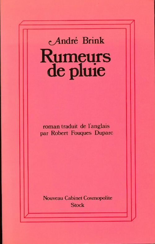 Livrenpoche : Rumeurs de pluie - André Brink - Livre