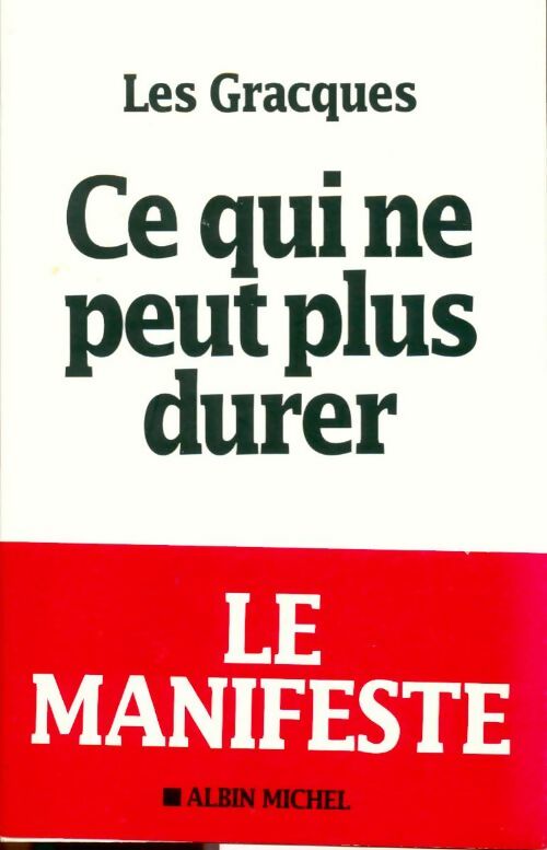Livrenpoche : Ce qui ne peut plus durer - Les Gracques - Livre