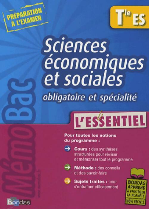 Livrenpoche : Sciences économiques et sociales Terminale ES - Pierre-Olivier Perl - Livre