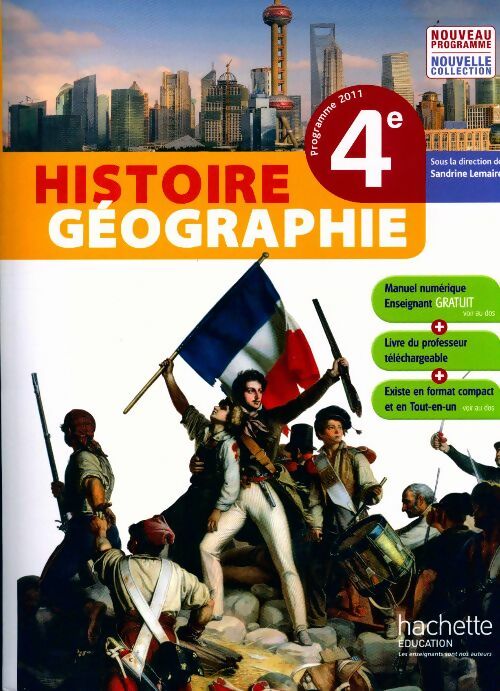 Livrenpoche : Histoire-géographie 4e - Sandrine Lemaire - Livre