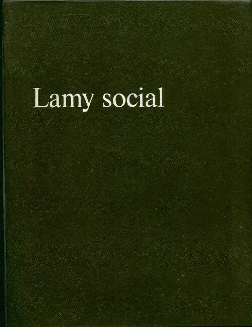 Livrenpoche : Lamy social 1970 - Inconnu - Livre
