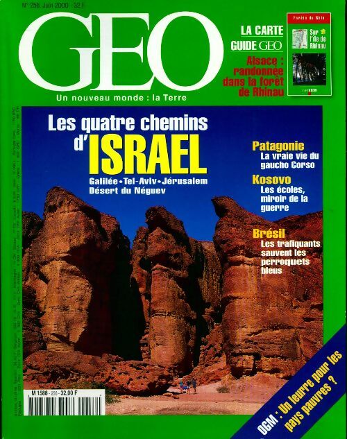 Livrenpoche : Géo n°256 : Les quatre chemins d'Israël - Collectif - Livre