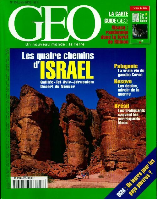 Géo n°256 : Les quatre chemins d'Israël - Collectif -  Géo - Livre