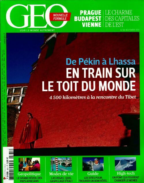 Livrenpoche : Géo n°381 : En train sur le toit du monde - Collectif - Livre
