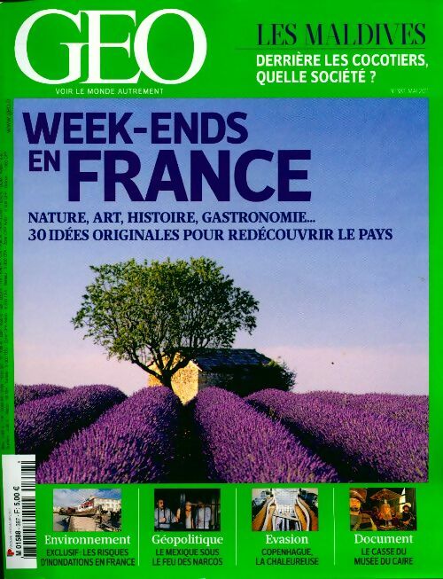 Géo n°387 : Week-ends en France - Collectif -  Géo - Livre