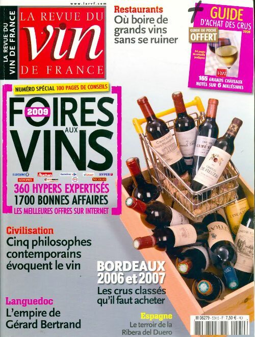 Livrenpoche : La revue du vin de France n°534 : Foire aux vins 2009 - Collectif - Livre