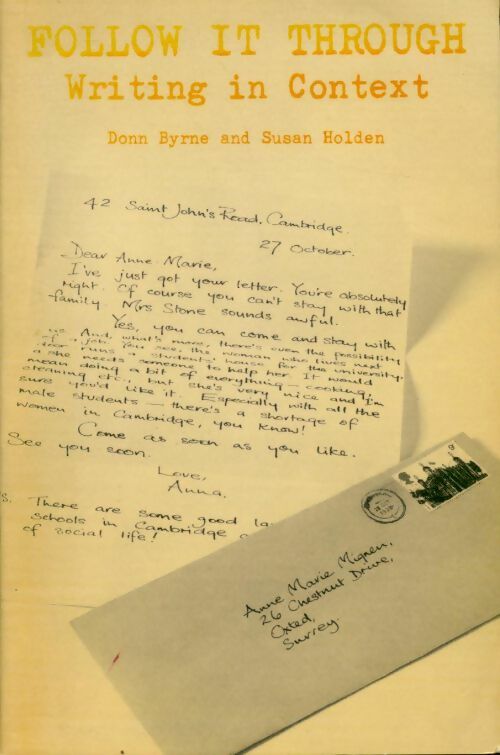 Livrenpoche : Follow it through. Writing in context - Donn Byrne - Livre