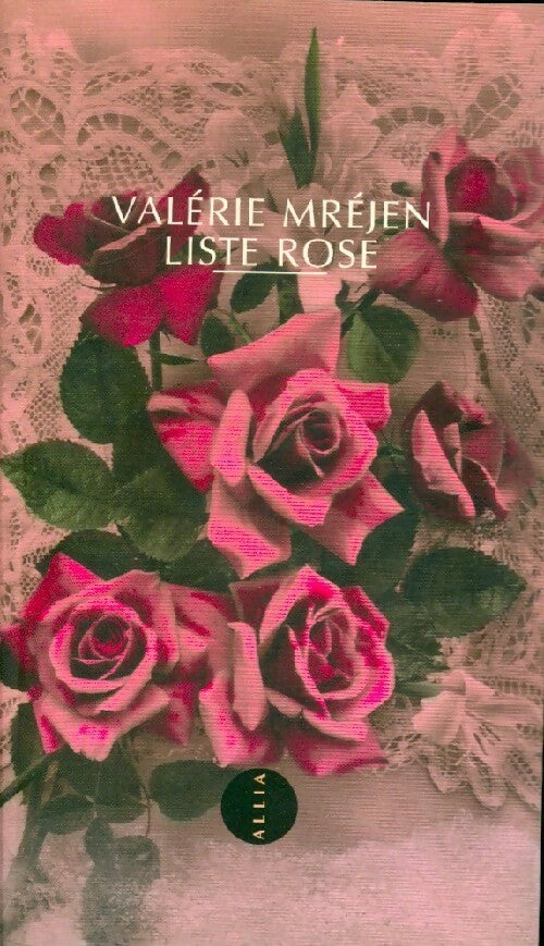Livrenpoche : Liste rose - Valérie Mréjen - Livre