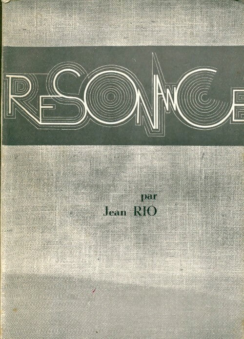 Livrenpoche : Résonnance - Jean Rio - Livre