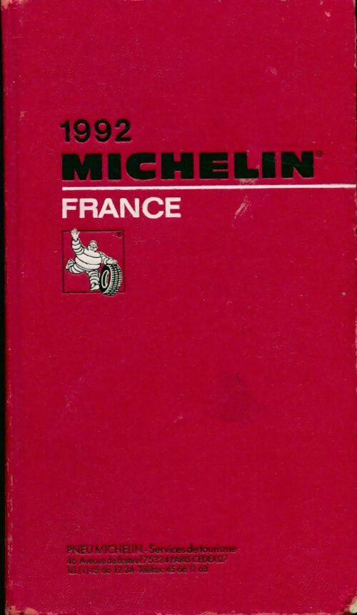 Livrenpoche : Guide Michelin France 1992 - Collectif - Livre