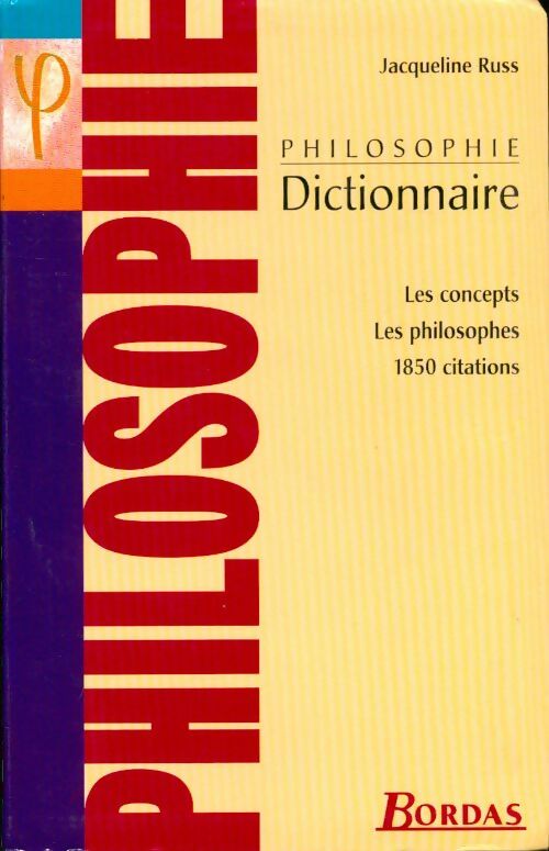 Livrenpoche : Dictionnaire de philosophie - Jacqueline Russ - Livre