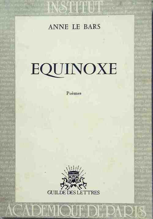 Livrenpoche : Équinoxe - Anne Le Bars - Livre