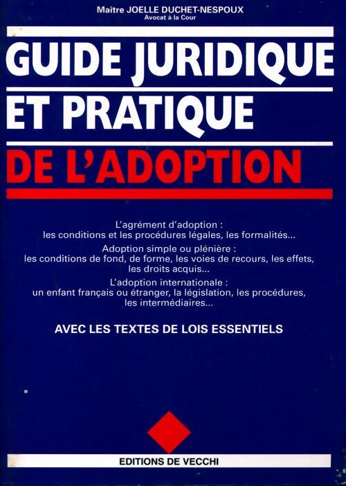 Livrenpoche : Guide juridique et pratique de l'adoption - Joëlle Duchet-Nespoux - Livre