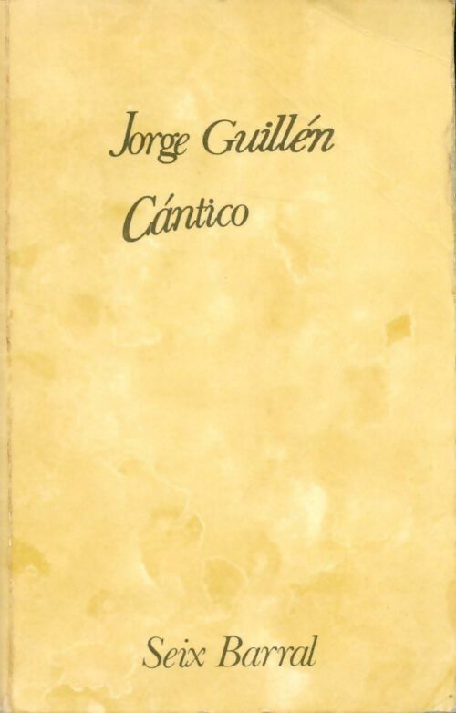 Livrenpoche : Cantico - Jorge Guillen, Jorge Guillen - Livre