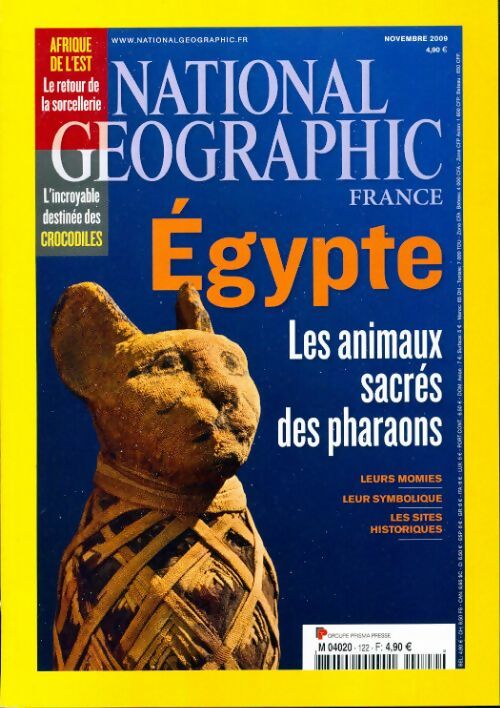 Livrenpoche : National Geographic n°122 : Egypte. Les animaux sacrés des pharaons - Collectif - Livre