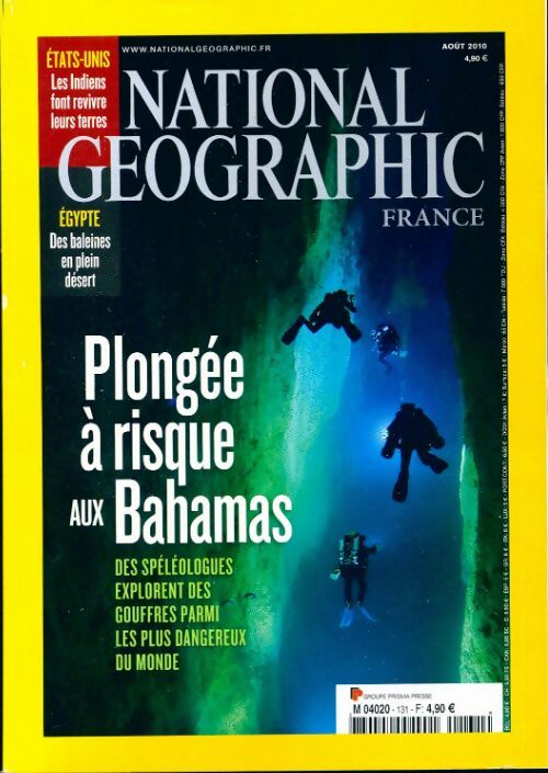 Livrenpoche : National Geographic n°131 : Plongée à risque aux Bahamas - Collectif - Livre