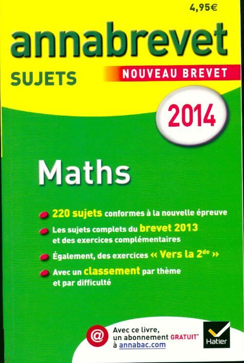 Livrenpoche : Maths Sujets 2014 - Bernard Demeillers - Livre