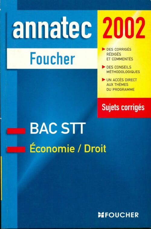 Livrenpoche : Économie / droit bac STT 2002 - O. Messonnet - Livre
